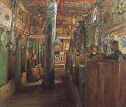 Harriet Backer Uvdal Stave Church (nn02) oil painting artist